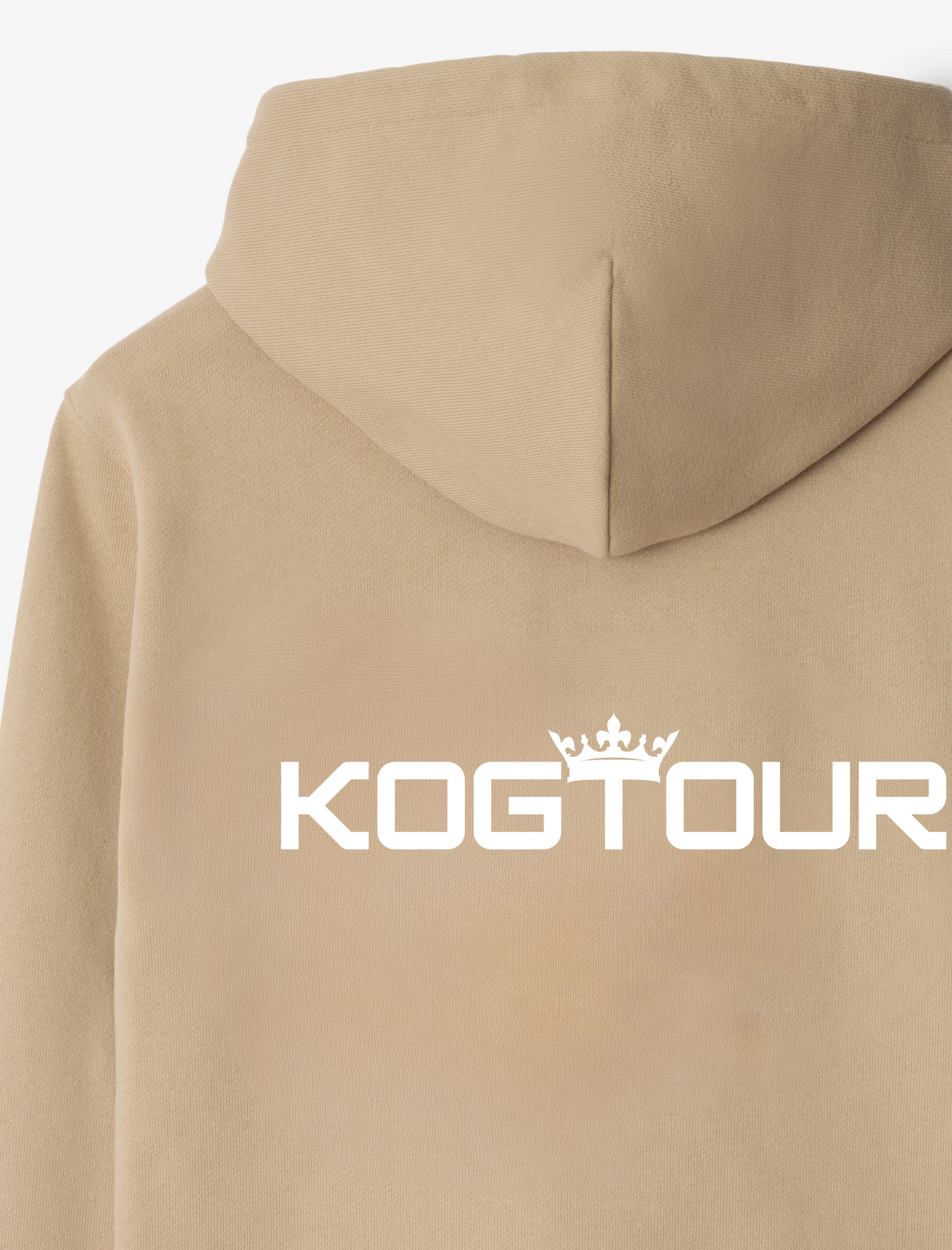 Beige Crown Hoodie